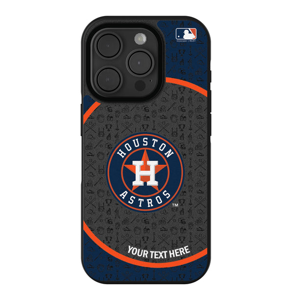 Houston Astros Personalized Circle iPhone Bump Phone Case for Apple iPhone