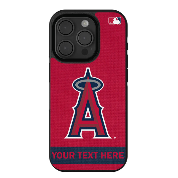Los Angeles Angels Personalized Stripe iPhone Bump Phone Case for Apple iPhone