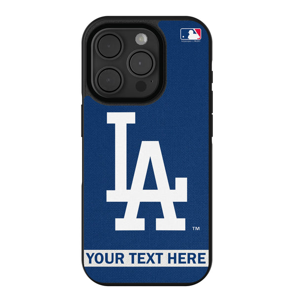 LA Dodgers Personalized Stripe iPhone Bump Phone Case for Apple iPhone