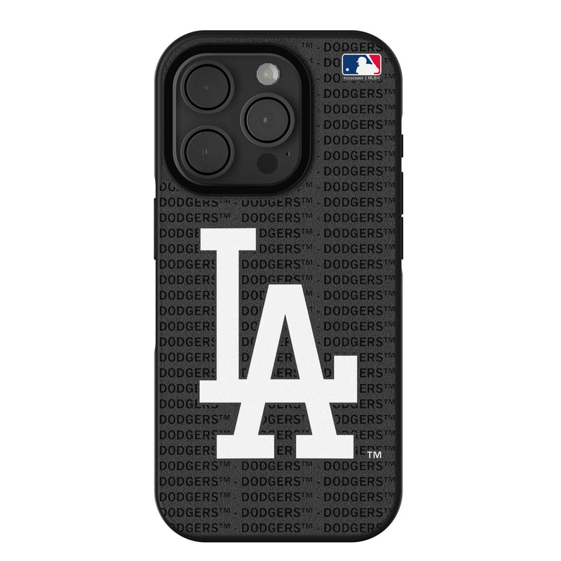 LA Dodgers Text Backdrop iPhone Bump Phone Case for Apple iPhone