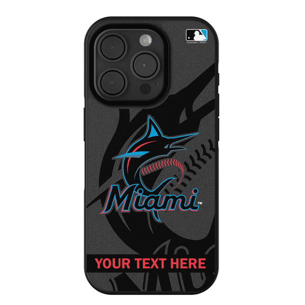Miami Marlins Personalized Tilt iPhone Bump Phone Case for Apple iPhone