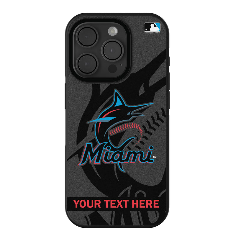 Miami Marlins Personalized Tilt iPhone Bump Phone Case for Apple iPhone