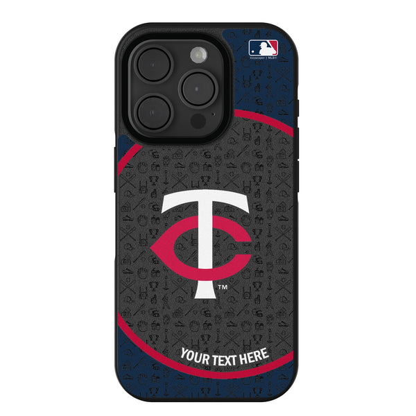 Minnesota Twins Personalized Circle iPhone Bump Phone Case for Apple iPhone