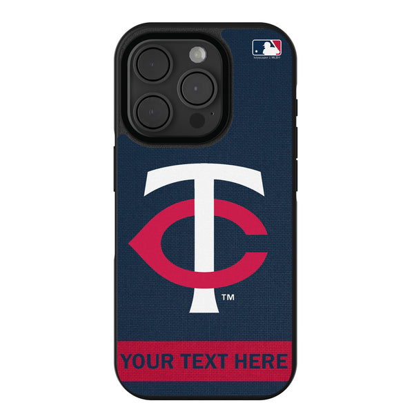 Minnesota Twins Personalized Stripe iPhone Bump Phone Case for Apple iPhone