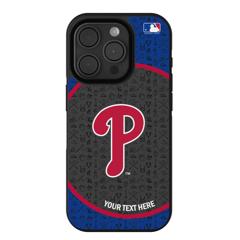Philadelphia Phillies Personalized Circle iPhone Bump Phone Case for Apple iPhone