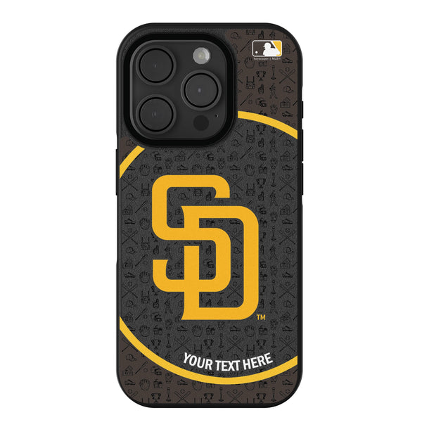 San Diego Padres Personalized Circle iPhone Bump Phone Case for Apple iPhone