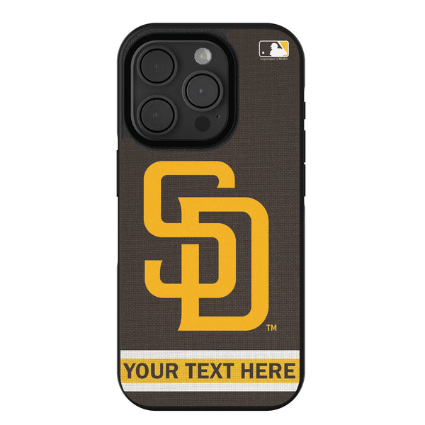 San Diego Padres Personalized Stripe iPhone Bump Phone Case for Apple iPhone