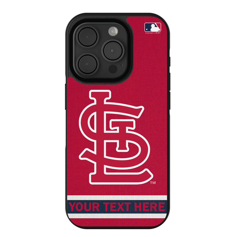 St Louis Cardinals Personalized Stripe iPhone Bump Phone Case for Apple iPhone