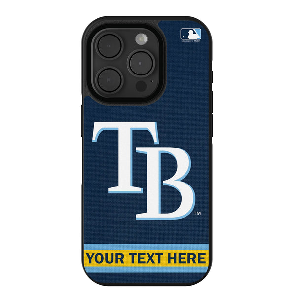 Tampa Bay Rays Personalized Stripe iPhone Bump Phone Case for Apple iPhone