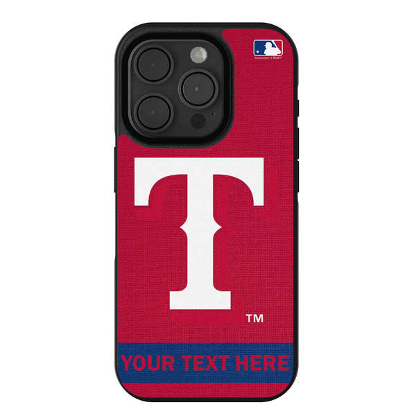 Texas Rangers Personalized Stripe iPhone Bump Phone Case for Apple iPhone