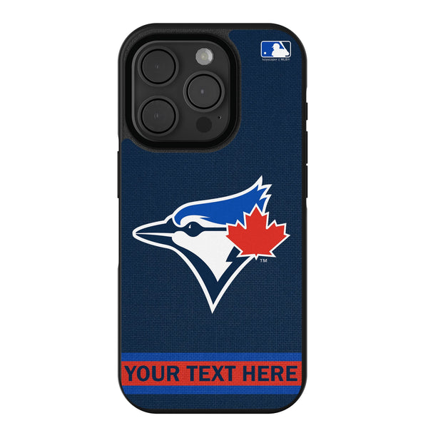 Toronto Blue Jays Personalized Stripe iPhone Bump Phone Case for Apple iPhone