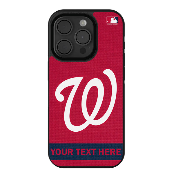 Washington Nationals Personalized Stripe iPhone Bump Phone Case for Apple iPhone