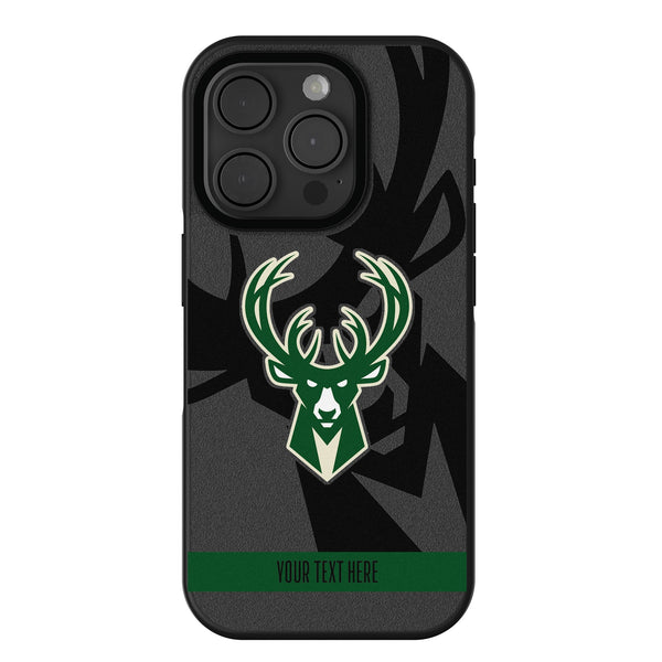 Milwaukee Bucks Personalized Tilt iPhone Bump Phone Case for Apple iPhone