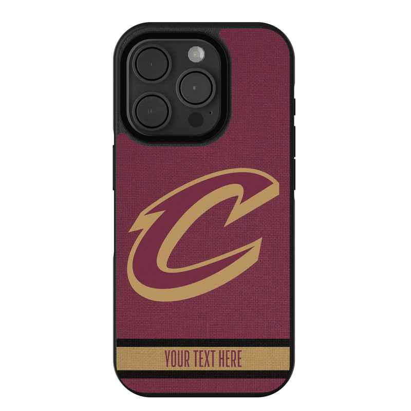 Cleveland Cavaliers Personalized Stripe iPhone Bump Phone Case for Apple iPhone