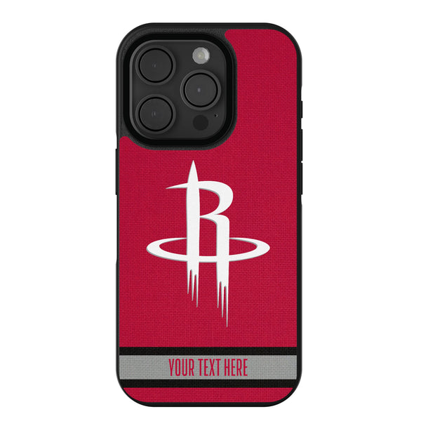 Houston Rockets Personalized Stripe iPhone Bump Phone Case for Apple iPhone