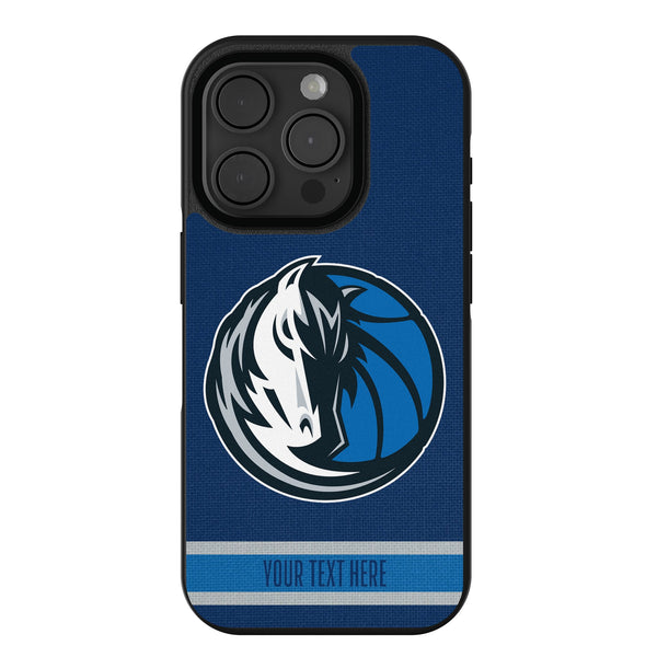 Dallas Mavericks Personalized Stripe iPhone Bump Phone Case for Apple iPhone