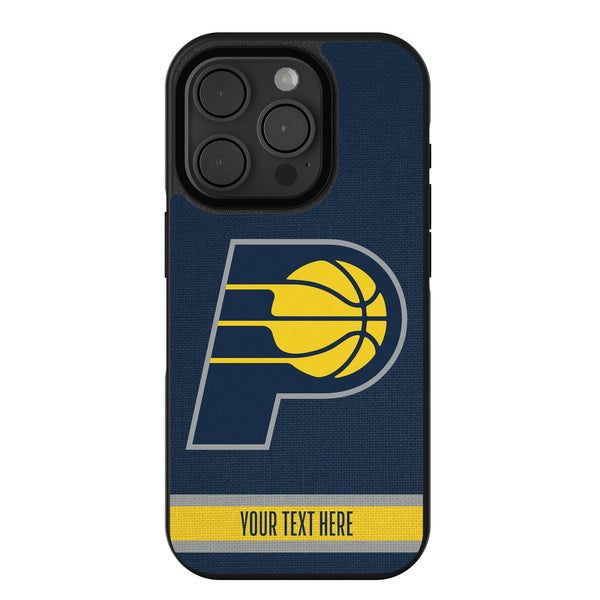 Indiana Pacers Personalized Stripe iPhone Bump Phone Case for Apple iPhone
