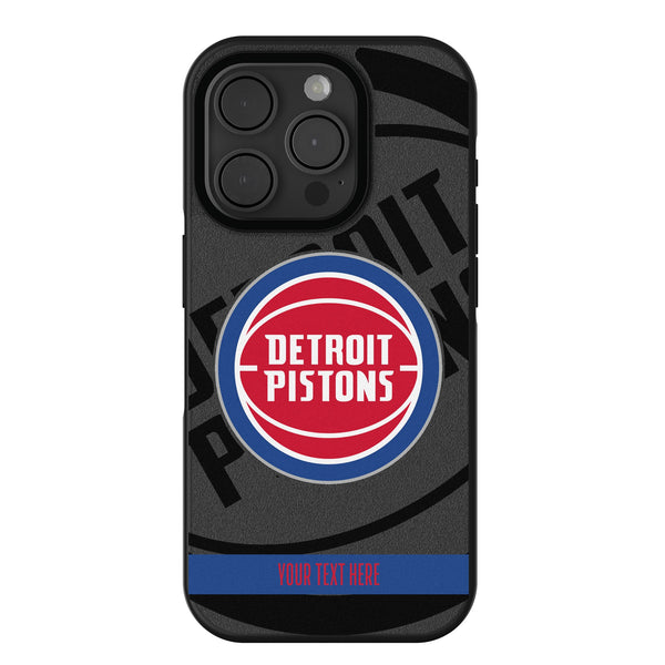 Detroit Pistons Personalized Tilt iPhone Bump Phone Case for Apple iPhone