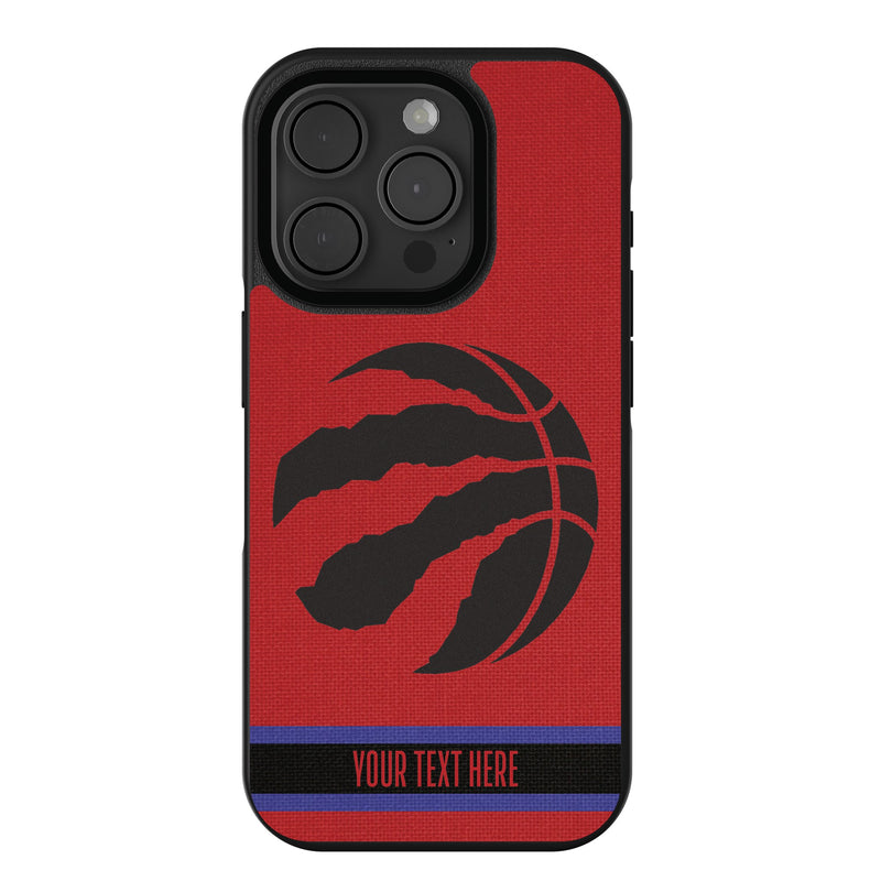 Toronto Raptors Personalized Stripe iPhone Bump Phone Case for Apple iPhone