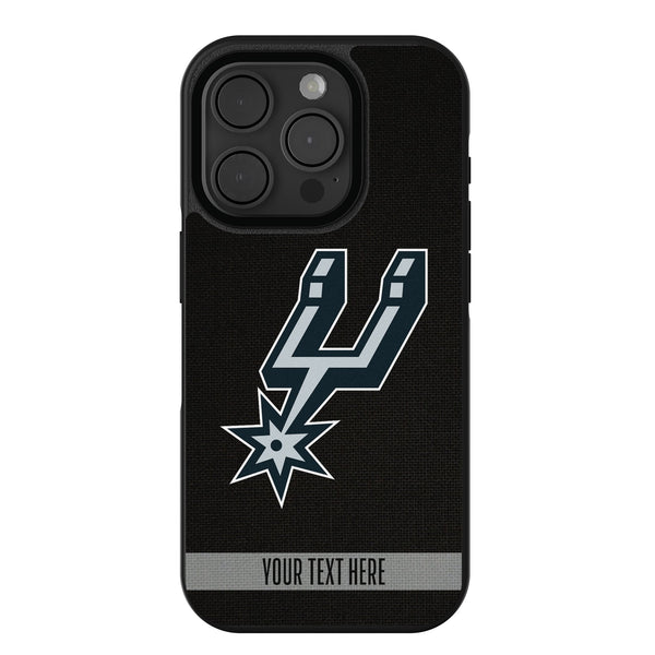 San Antonio Spurs Personalized Stripe iPhone Bump Phone Case for Apple iPhone