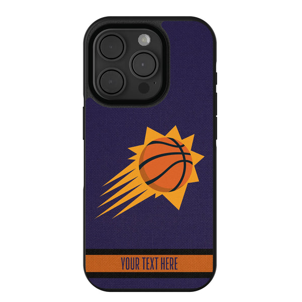 Phoenix Suns Personalized Stripe iPhone Bump Phone Case for Apple iPhone