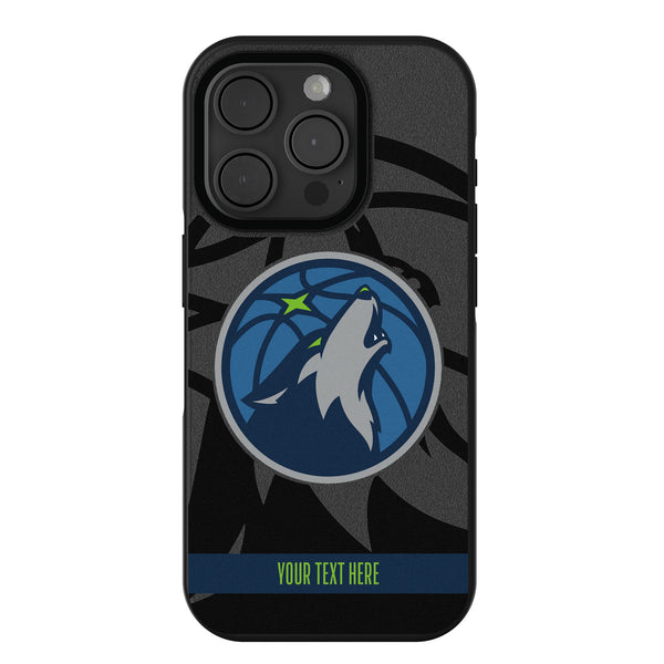 Minnesota Timberwolves Personalized Tilt iPhone Bump Phone Case for Apple iPhone