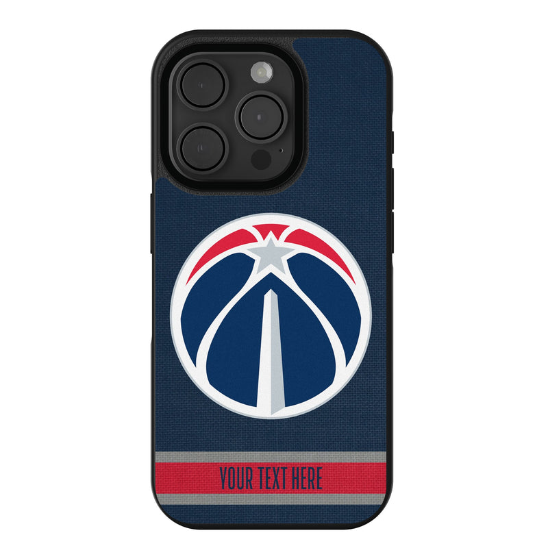 Washington Wizards Personalized Stripe iPhone Bump Phone Case for Apple iPhone