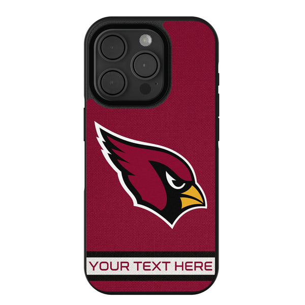 Arizona Cardinals Personalized Stripe iPhone Bump Phone Case for Apple iPhone