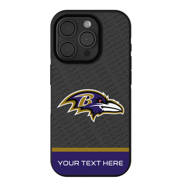 Baltimore Ravens Personalized EndZone Plus iPhone Bump Phone Case for Apple iPhone