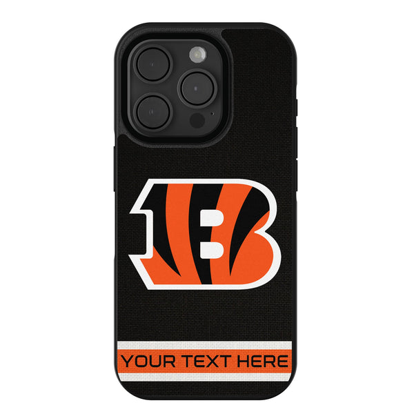 Cincinnati Bengals Personalized Stripe iPhone Bump Phone Case for Apple iPhone