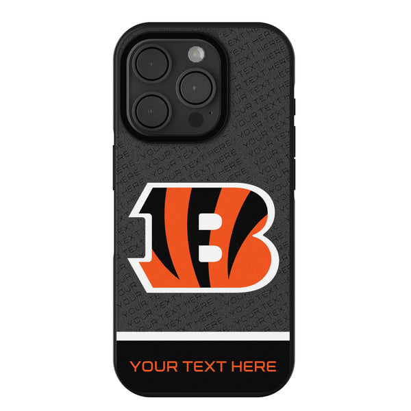 Cincinnati Bengals Personalized EndZone Plus iPhone Bump Phone Case for Apple iPhone