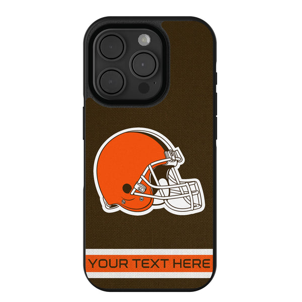 Cleveland Browns Personalized Stripe iPhone Bump Phone Case for Apple iPhone