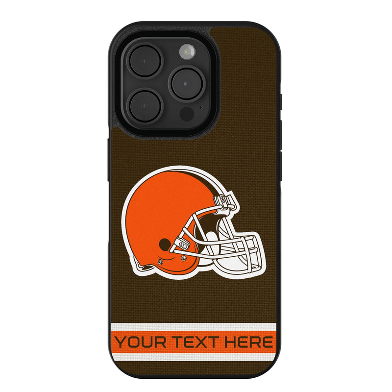 Cleveland Browns Personalized Stripe iPhone Bump Phone Case for Apple iPhone