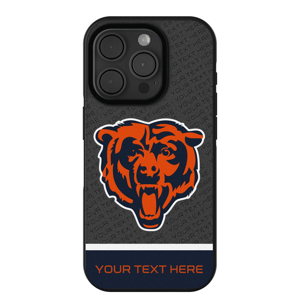 Chicago Bears Personalized EndZone Plus iPhone Bump Phone Case for Apple iPhone