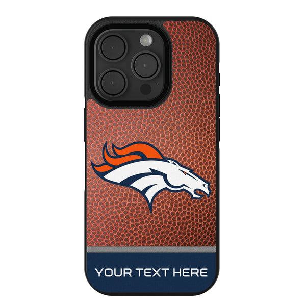 Denver Broncos Personalized Football iPhone Bump Phone Case for Apple iPhone