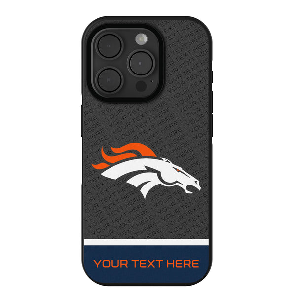 Denver Broncos Personalized EndZone Plus iPhone Bump Phone Case for Apple iPhone