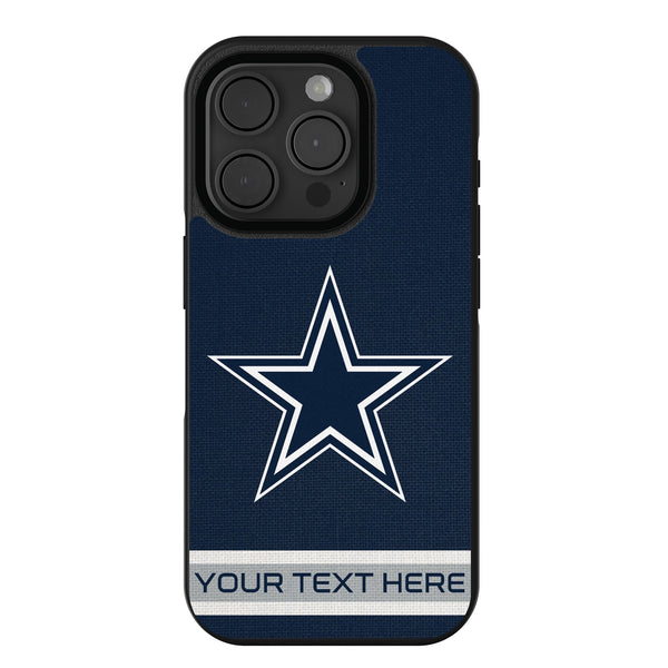 Dallas Cowboys Personalized Stripe iPhone Bump Phone Case for Apple iPhone