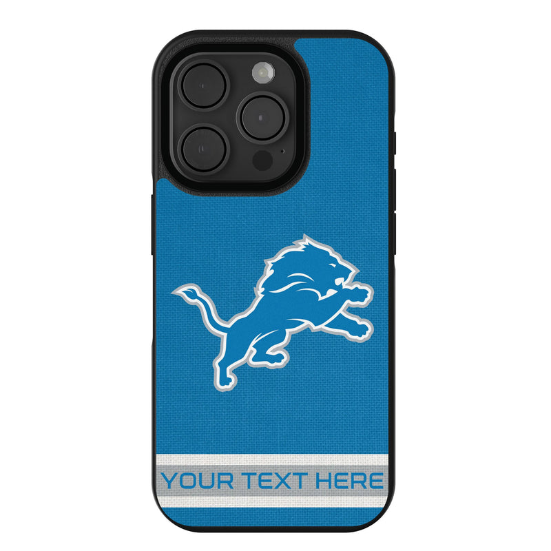 Detroit Lions Personalized Stripe iPhone Bump Phone Case for Apple iPhone