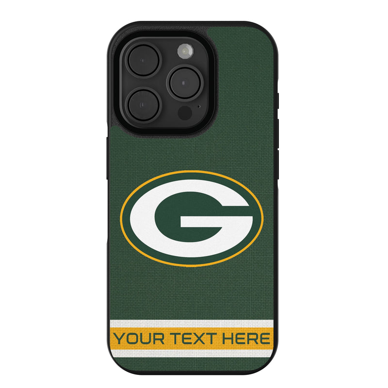 Green Bay Packers Personalized Stripe iPhone Bump Phone Case for Apple iPhone