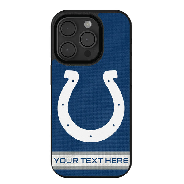 Indianapolis Colts Personalized Stripe iPhone Bump Phone Case for Apple iPhone