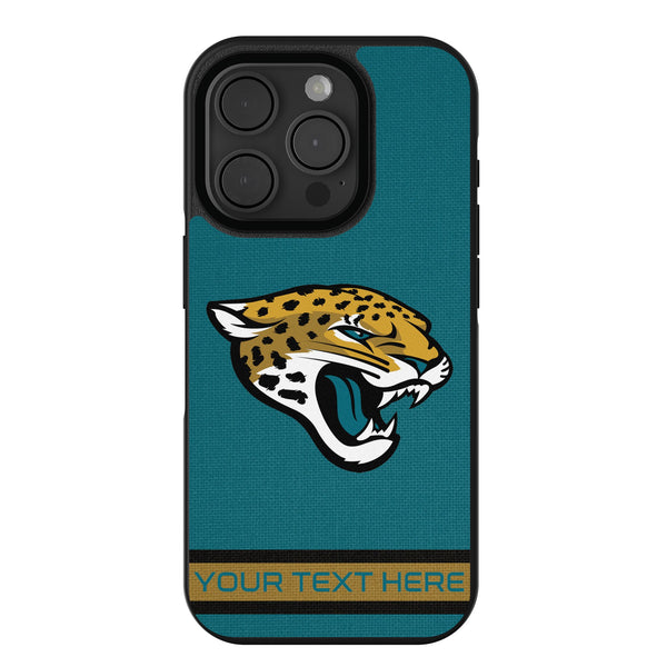 Jacksonville Jaguars Personalized Stripe iPhone Bump Phone Case for Apple iPhone