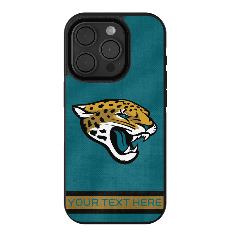 Jacksonville Jaguars Personalized Stripe iPhone Bump Phone Case for Apple iPhone