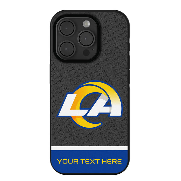 Los Angeles Rams Personalized EndZone Plus iPhone Bump Phone Case for Apple iPhone