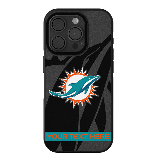 Miami Dolphins Personalized Tilt iPhone Bump Phone Case for Apple iPhone
