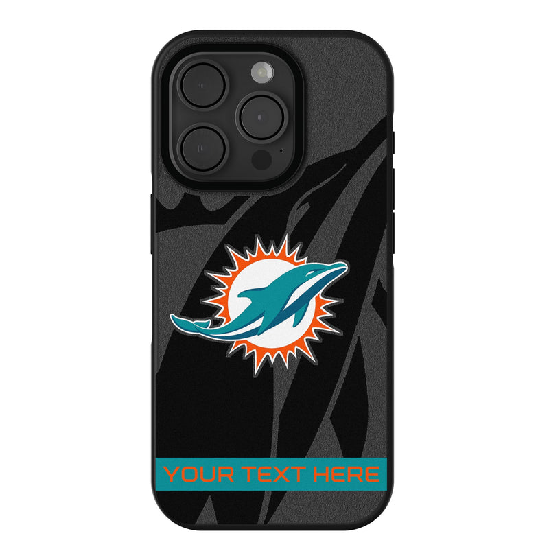 Miami Dolphins Personalized Tilt iPhone Bump Phone Case for Apple iPhone