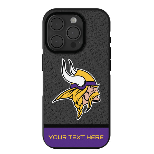 Minnesota Vikings Personalized EndZone Plus iPhone Bump Phone Case for Apple iPhone