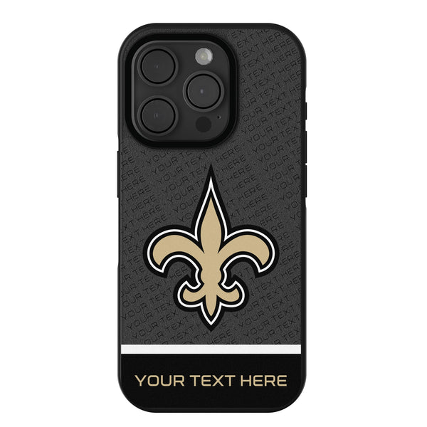 New Orleans Saints Personalized EndZone Plus iPhone Bump Phone Case for Apple iPhone