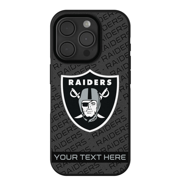 Las Vegas Raiders Personalized Tilt iPhone Bump Phone Case for Apple iPhone