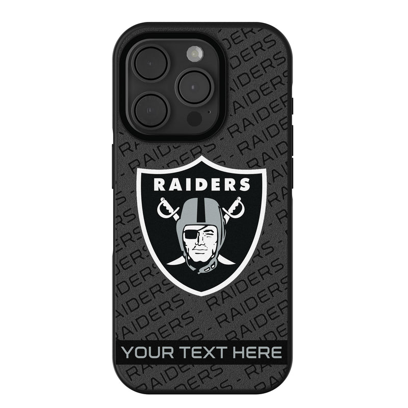 Las Vegas Raiders Personalized Tilt iPhone Bump Phone Case for Apple iPhone