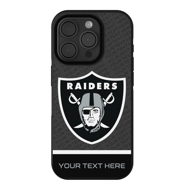 Las Vegas Raiders Personalized EndZone Plus iPhone Bump Phone Case for Apple iPhone